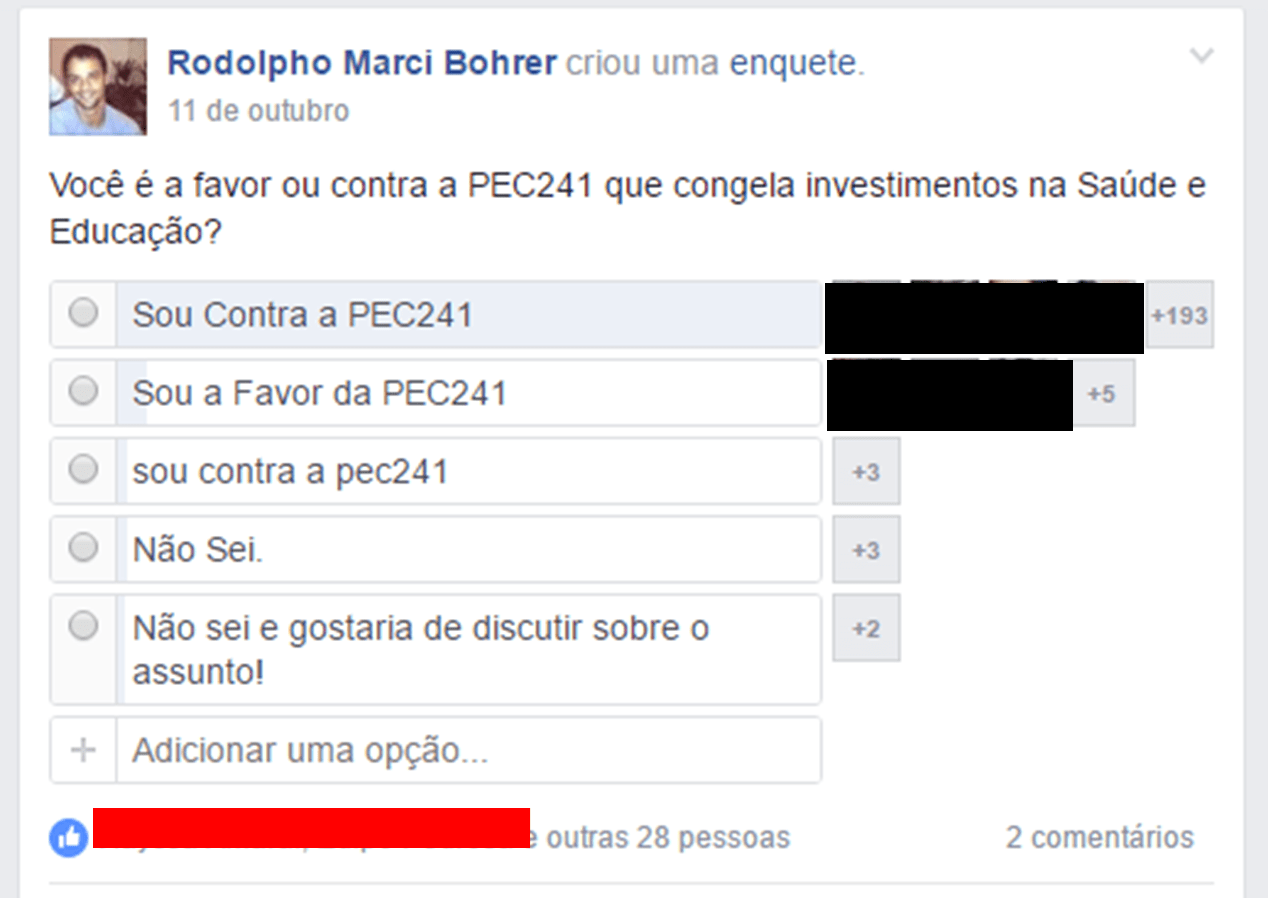 Enquete PEC241 Ouro Preto