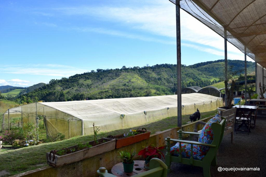 Vista do restaurante, em Maria da Fé