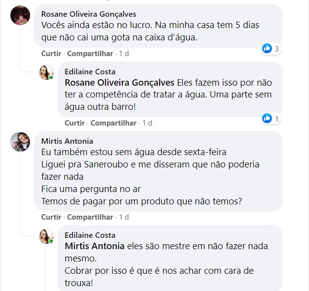Moradora recebe água com cor de barro e protesta: "Desconta ou é cortesia?"