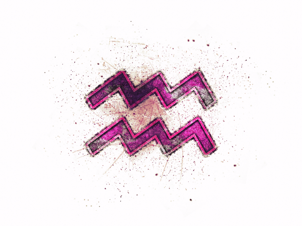 Símbolo do signo Aquário. Foto: Canva