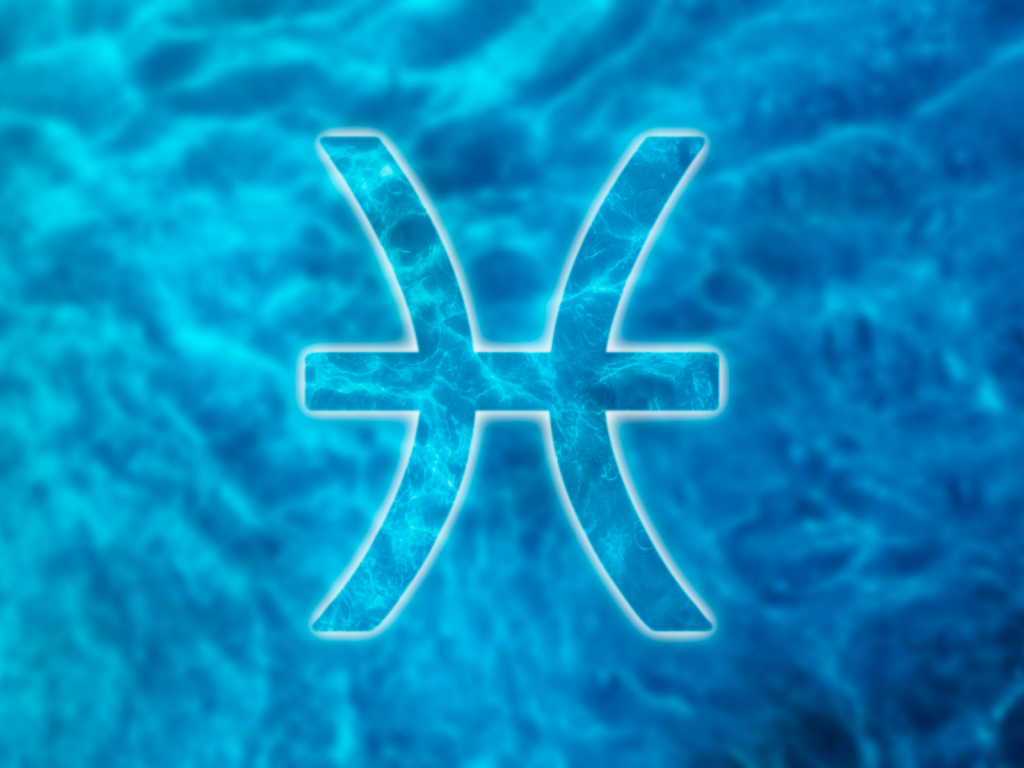 Ícone do signo Peixes. Foto: Canva