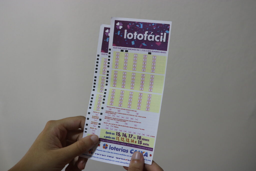 Volante de apostas da Lotofácil