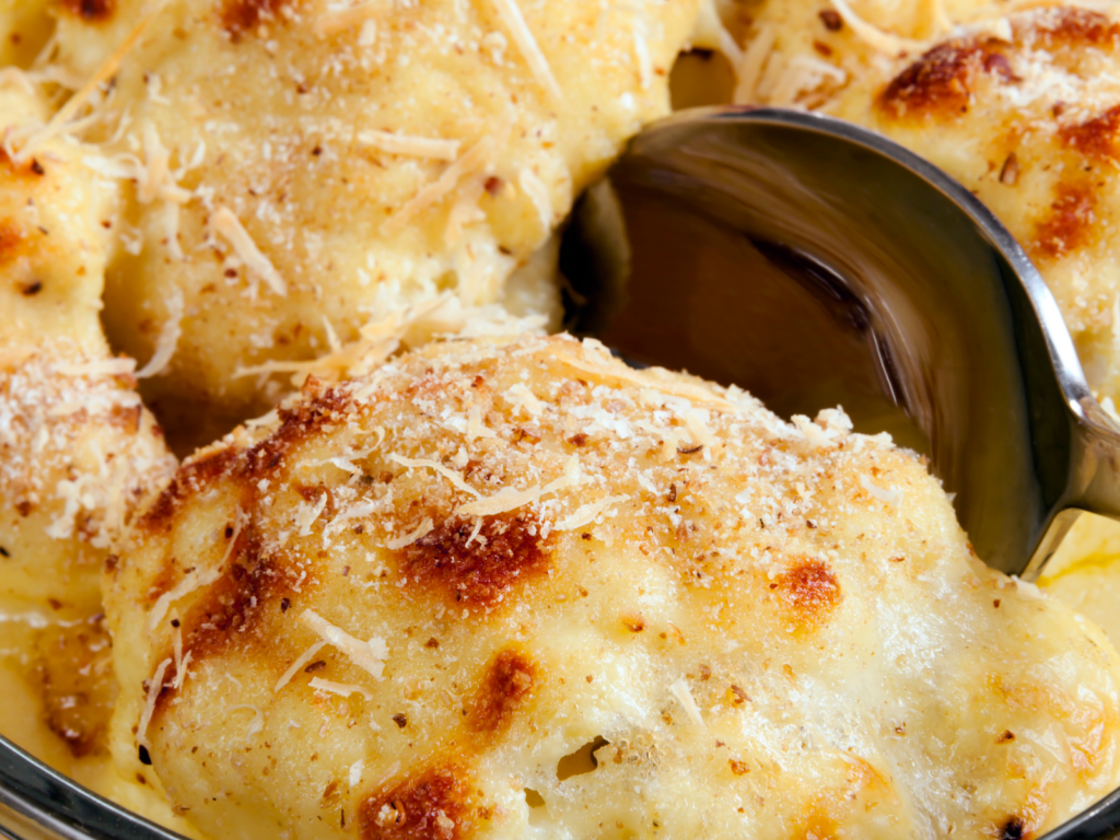 Couve-flor gratinada