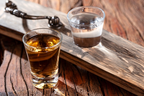 Copo de cachaça
