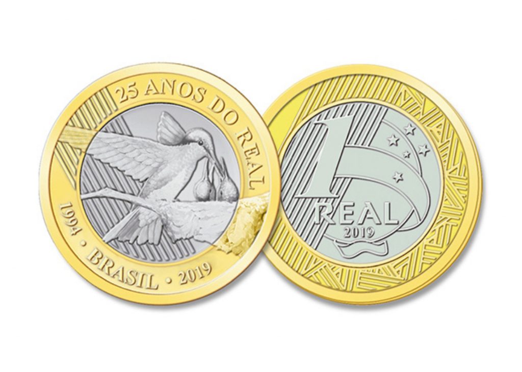 Moedas de 1 real com defeito com valores altos no mercado da numismática