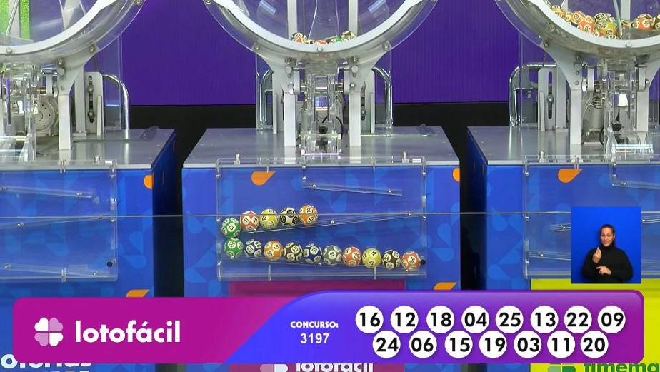Números da Lotofácil de hoje, concurso 3197
