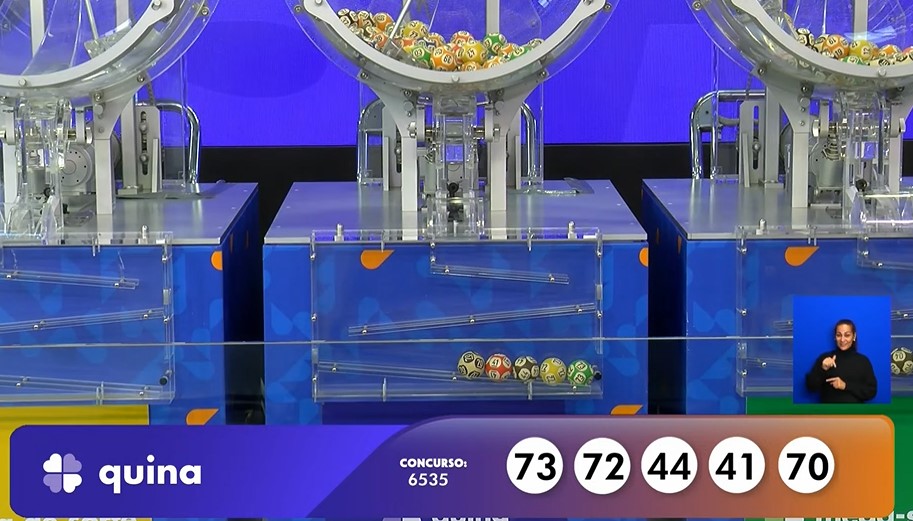 Números da Quina de hoje, concurso 6535