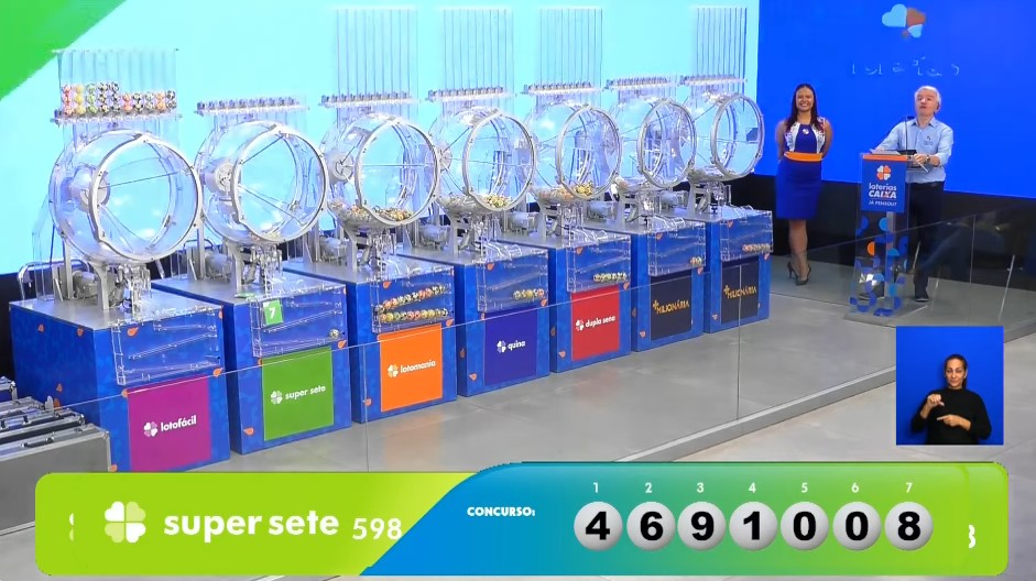 Números da Super Sete de hoje, concurso 598