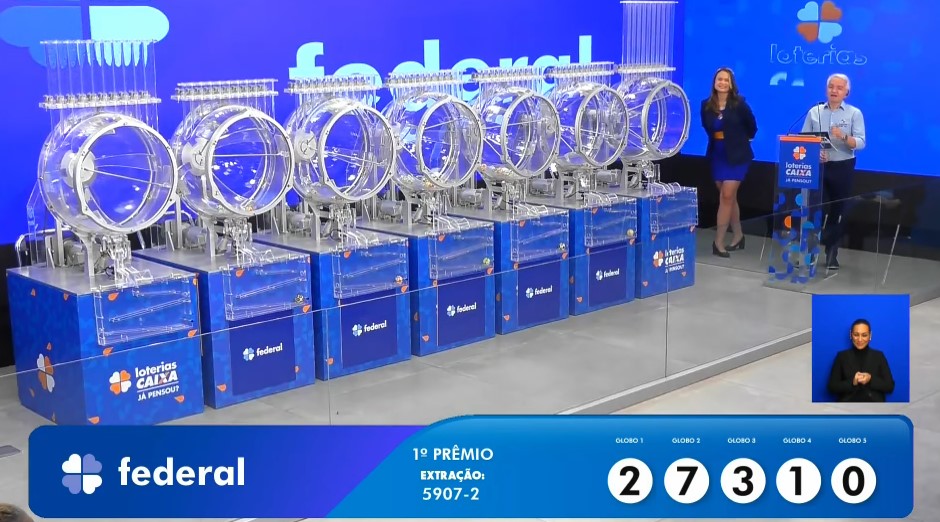 Resultado da Loteria Federal 5907 de hoje, sábado (05/10/24)