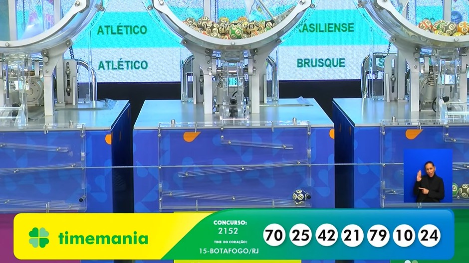 Números da Timemania 2152 deste sábado