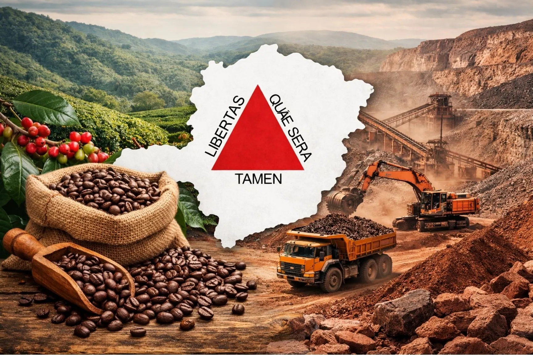 Café e minério de ferro concentram quase metade das exportações de Minas Gerais em março