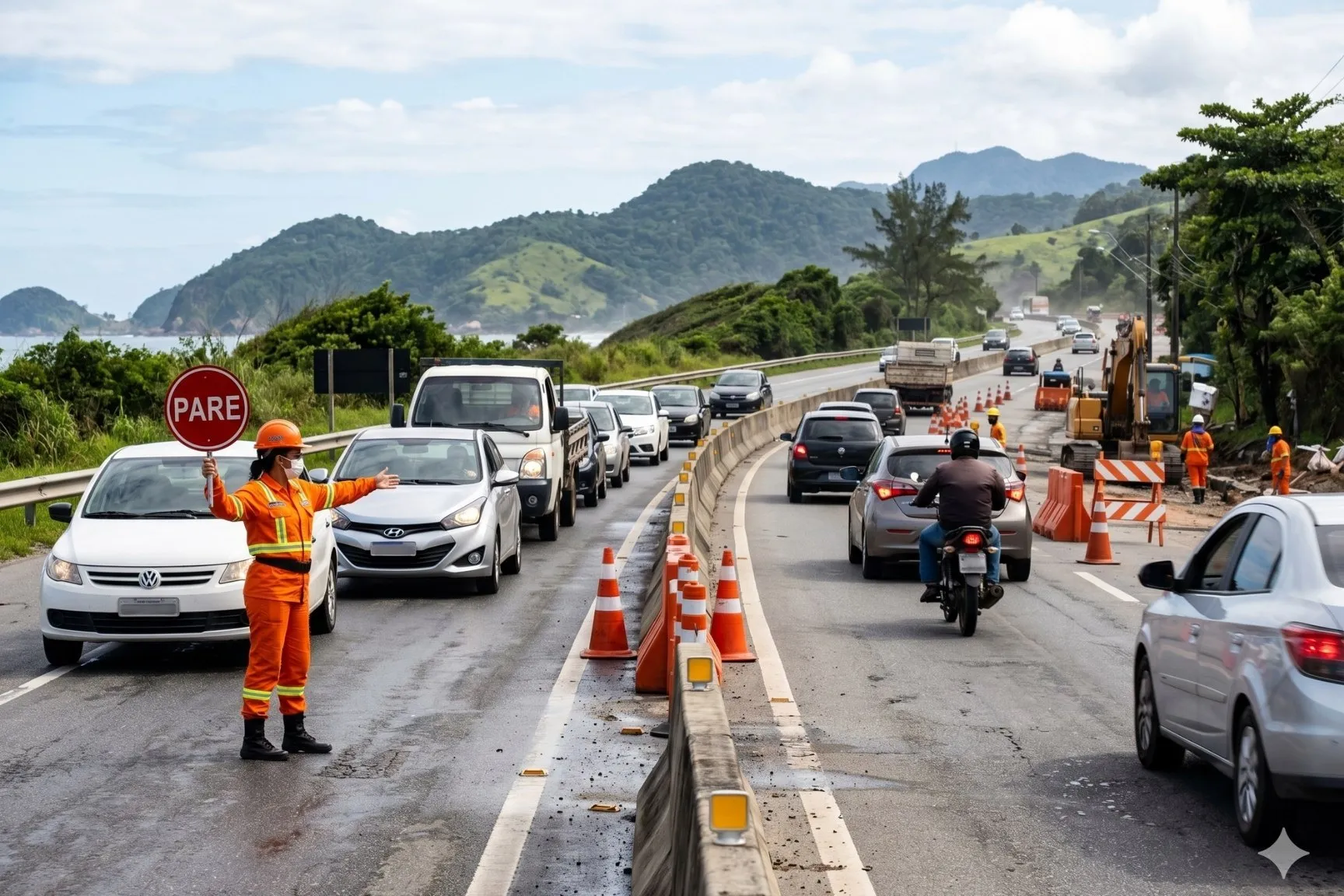 Obras na BR-356 e MG-262 afetam trechos de Itabirito, Nova Lima, Ponte Nova e Acaiaca nesta semana