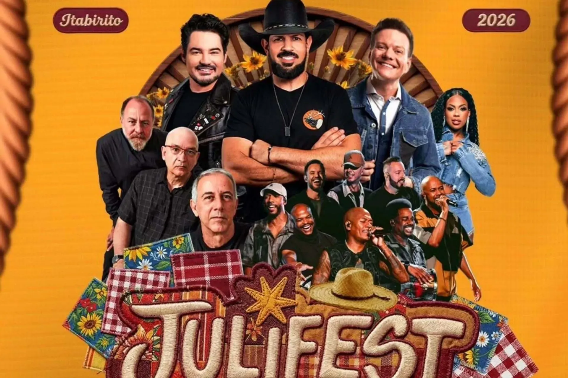 Contagem regressiva para a Julifest Itabirito já começou; festa terá Michel Teló, Paralamas, Turma do Pagode e outras atrações