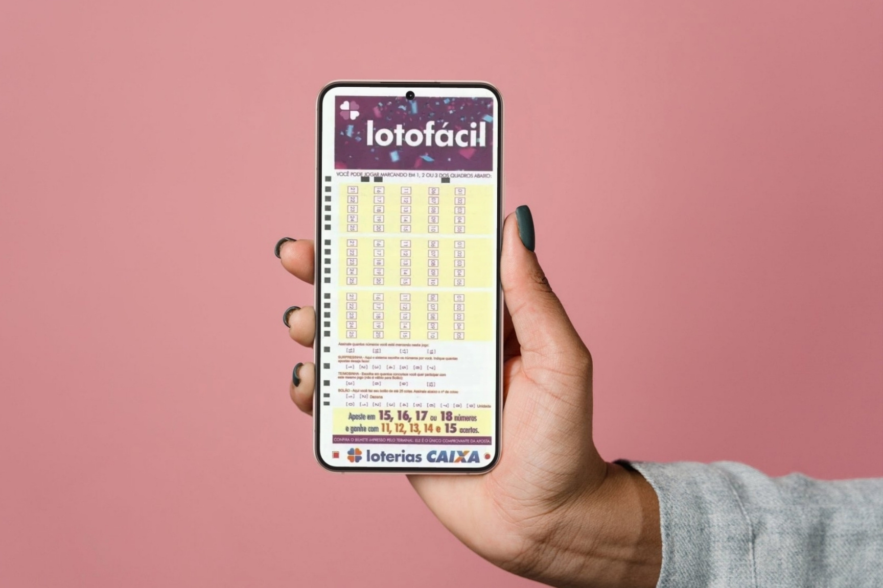 Resultado da Lotofácil 3737 de quinta-feira (16/07/2026); prêmio é de R$ 10 milhões
