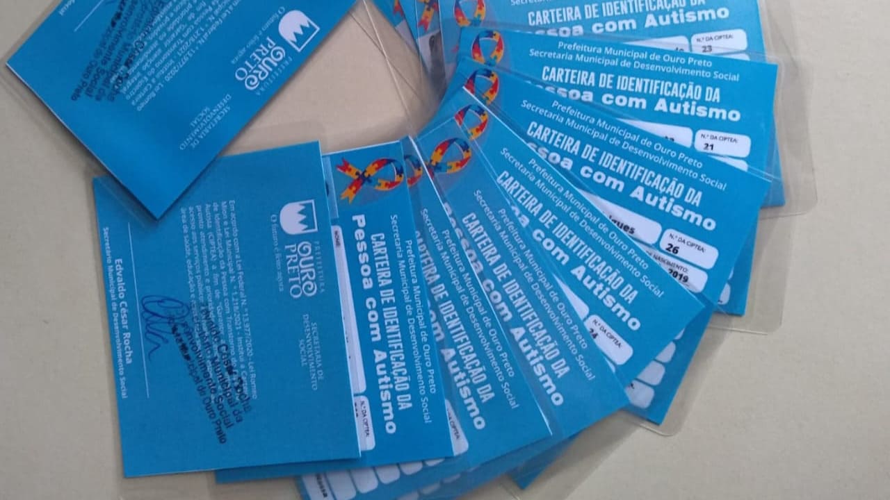 Ouro Preto ultrapassa marca de 130 carteiras de identificação emitidas para pessoas com autismo