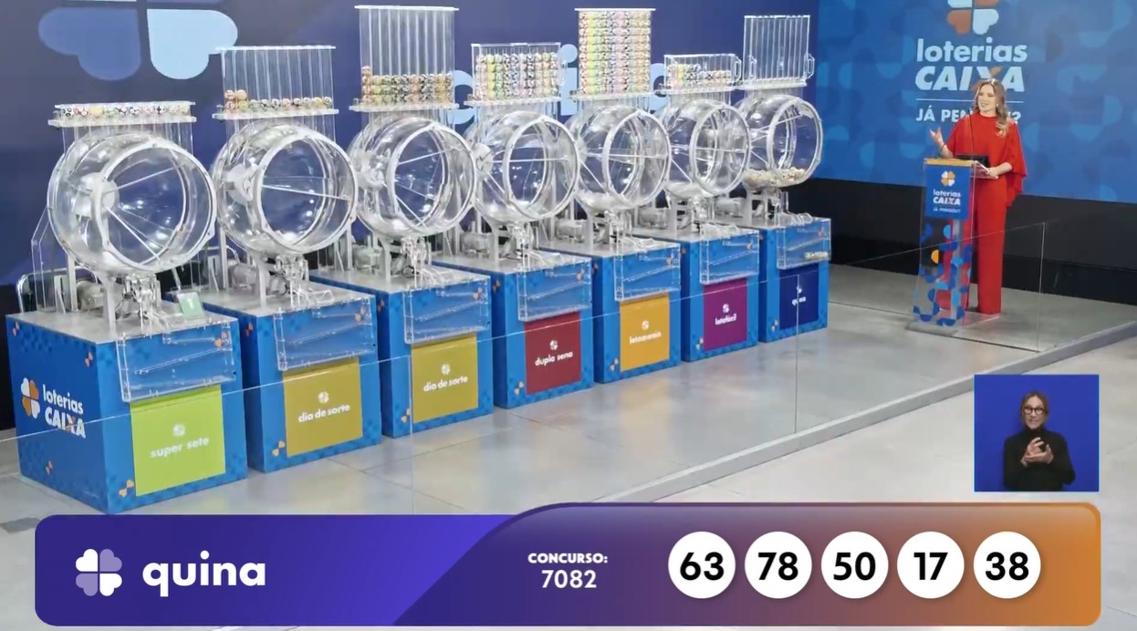 Quina concurso 7082: confira o resultado desta segunda-feira (03/08/26)