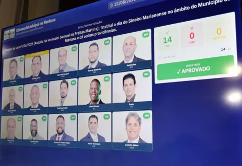 Câmara de Mariana estreia votação eletrônica e aprova quatro projetos