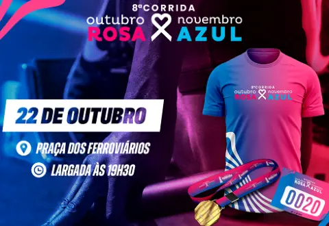 Corrida Outubro Rosa e Novembro Azul abre 300 vagas em Mariana