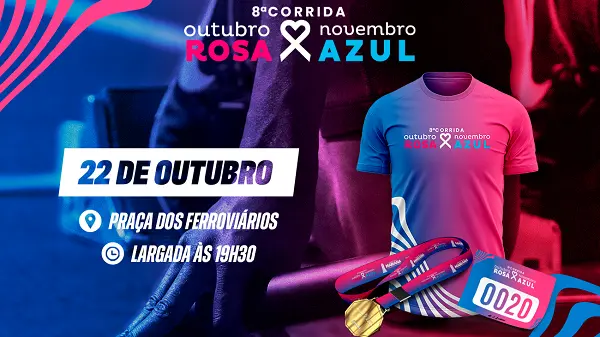 Corrida Outubro Rosa e Novembro Azul abre 300 vagas em Mariana