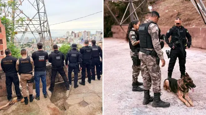 Operação investiga tráfico de drogas e comércio ilegal de armas ligado ao Morro das Pedras, em BH