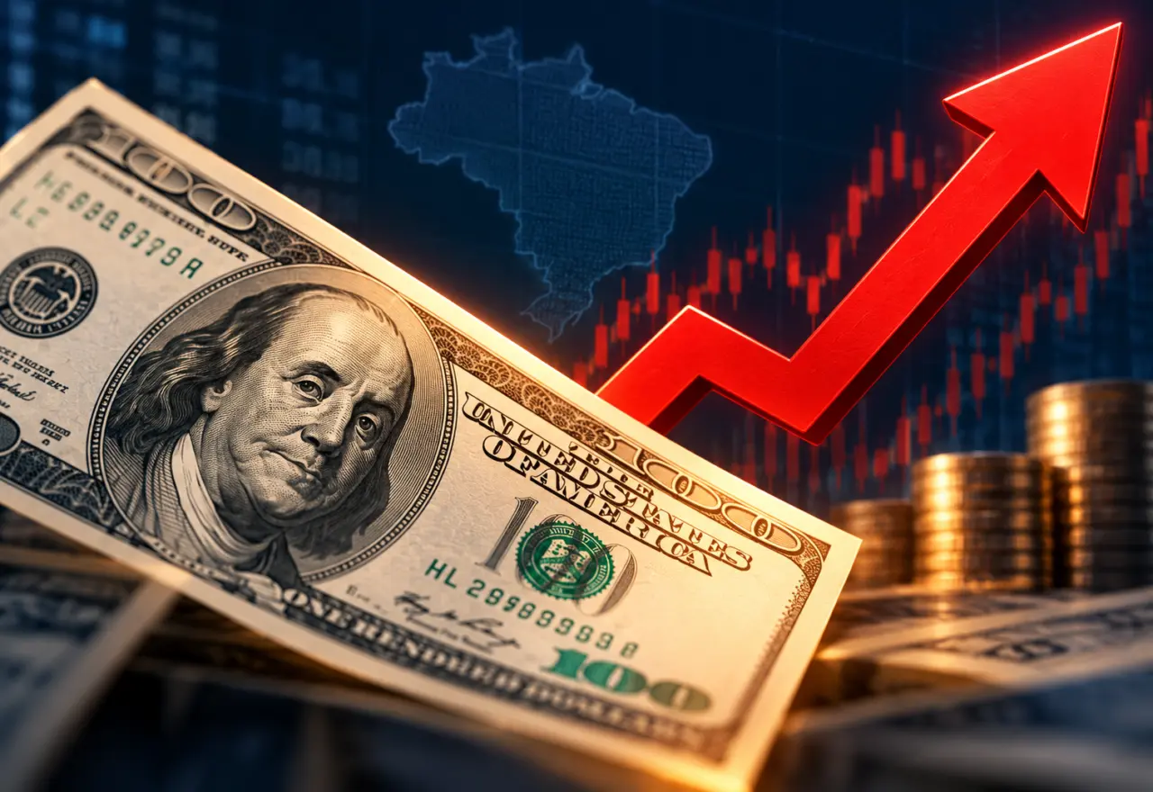 Dólar fecha a R$ 5,44 e registra maior alta semanal desde 2008
