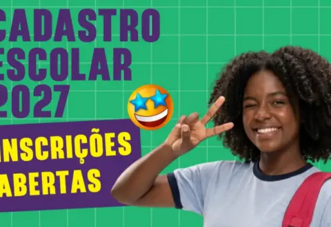 Cadastro Escolar 2027: inscrições na rede estadual de MG vão até 13 de novembro