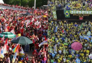 Em Brasília, atos por Lula e Flávio ficam a 2 km de distância